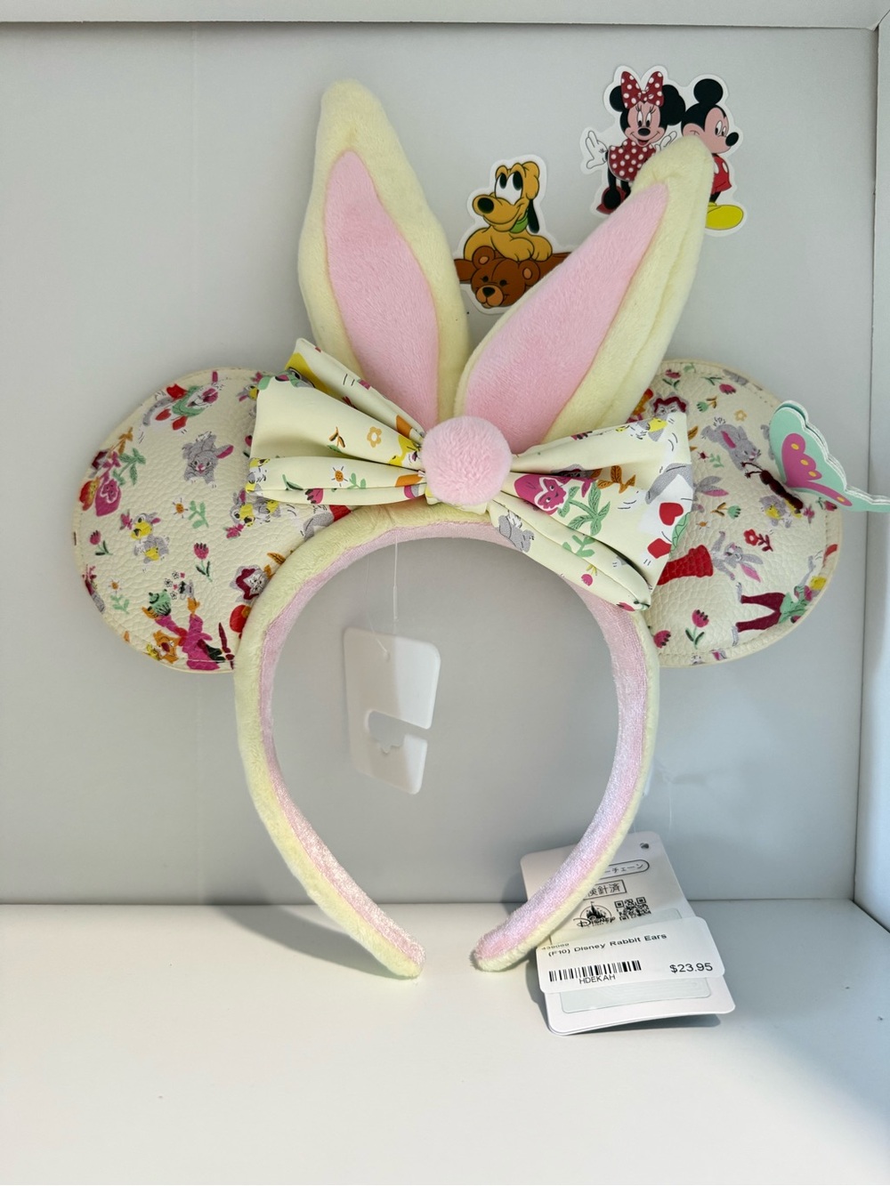 Disney Bunny Ears Minnie Mouse Headband - Pink, Yellow, Cream